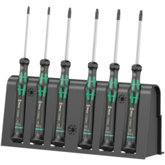 2067/6 Juego de destornilladores TORX® BO para usos electrónicos + Bandeja, 6 piezas