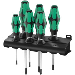 367/6 TORX® Screwdriver set Kraftform Plus and rack, 6 pieces