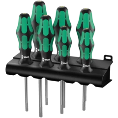367/7 TORX® HF Kraftform Plus Screwdriver set with holding function and rack, 7 pieces