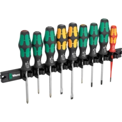 9650 Magnetic rail Kraftform screwdriver set, 9 pieces
